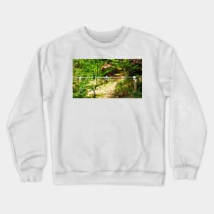 Plastic Pegs on Line Crewneck Sweatshirt